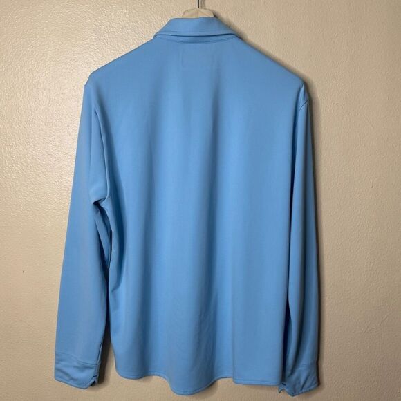 Twillory Shirt Mens 2XL Sky Blue Button Down Athletic Athleisure Performance - Picture 7 of 8